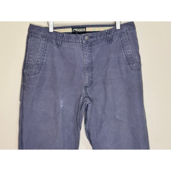 Mountain Khakis Canvas Work Pants Men's 38x34 Gray Original 100% Cotton - Picture 2 of 10